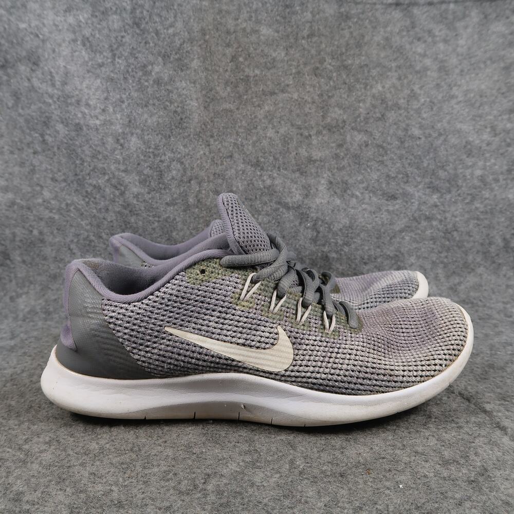 Nike Shoes Womens 6 Athletic Trainers Flex RN 2018 Running Sneakers Grey Whtie